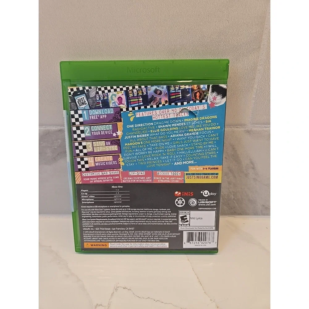 Just Sing (Microsoft Xbox One, 2016)‎